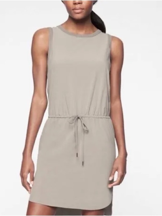 Athleta Dresses & Skirts - Athleta Rincon Dress, Decadent Tan, with an elasticated waistband size S